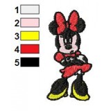 Minnie Mouse Embroidery Design 06